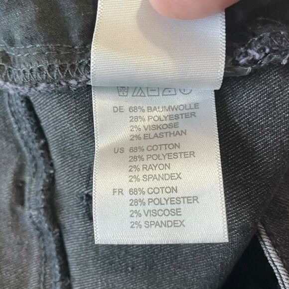 Kendall & Kylie Womens Jeans Size 9/10 Black Kouture High Rise Crop Flare Denim - Picture 9 of 15